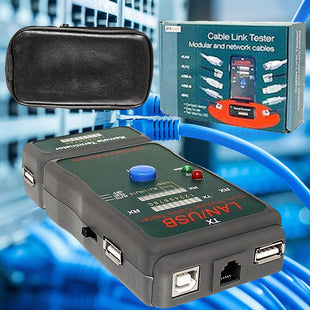 Yankok LAN/USB Multi-Network Modular Cable Tester with Remote Terminator