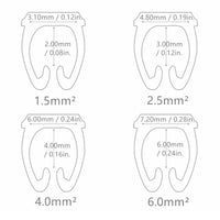 Yankok 1.5mm² Clip-On Cable Marker PCS150, Size 0.75-1.5mm² for 2.0-3.2mm Cables