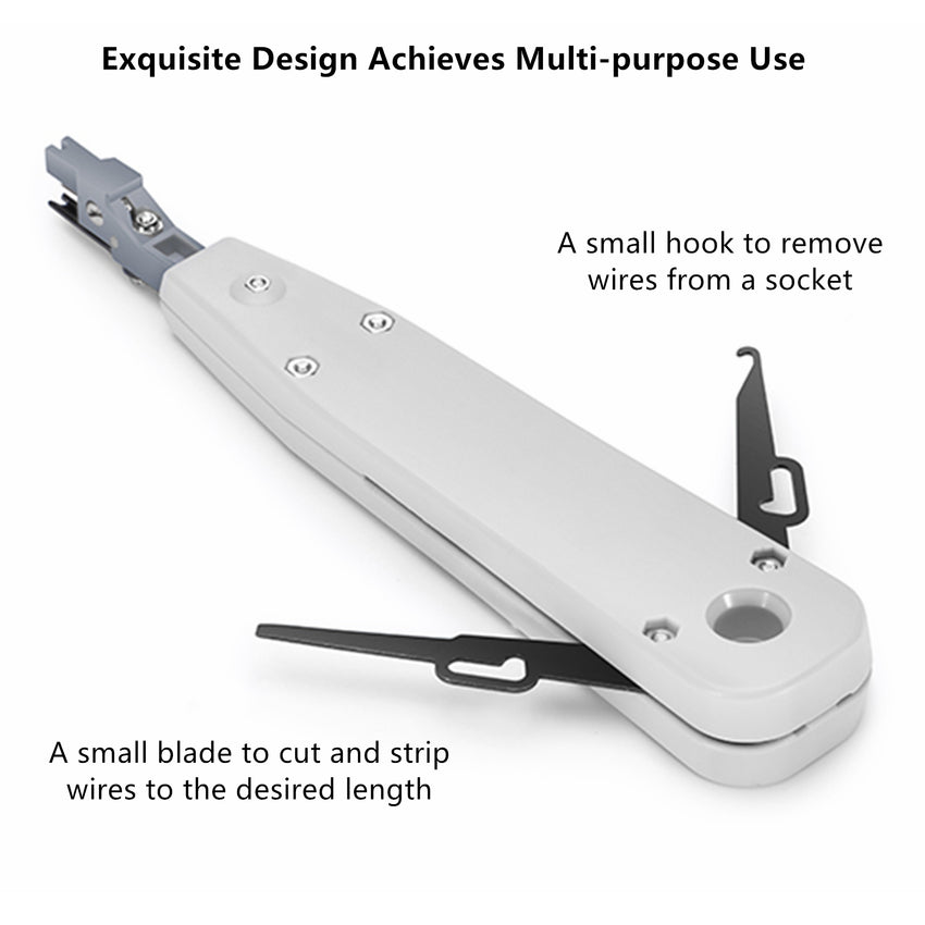 Yankok KD-1 KRONE Impact Punch Down Tool with Built-in Swing-out Hooks and Spudger