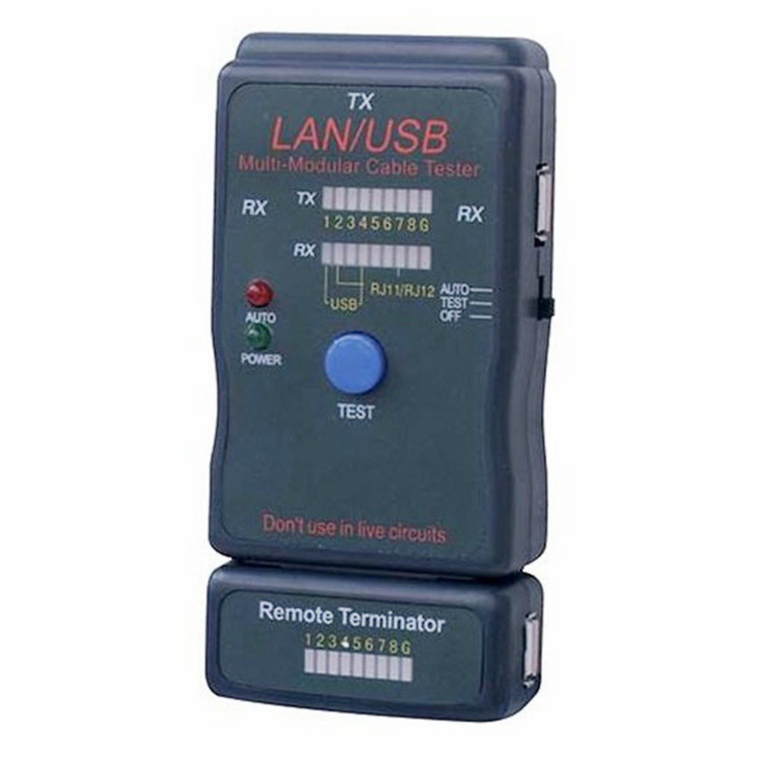 Yankok LAN/USB Multi-Network Modular Cable Tester with Remote Terminator