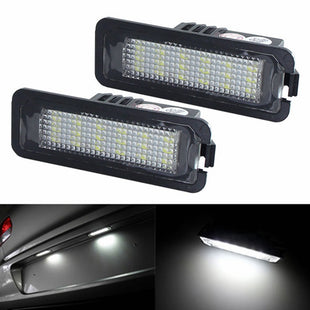 Yankok LED License Plate Lights for VW Golf 4 5 6 7 GTi CC Rabbit Eos Beetle Porsche Boxster Cayman Cayenne Carrera