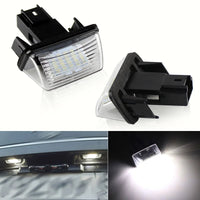 Yankok LED License Plate Lights for Peugeot 206/207/306/307/308/406/407 5008 Partner and Citroen C3/C4/C5/C6 Berlingo SAXO/XSARA II