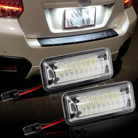 Yankok Toyota Subaru Scion LED License Plate Lights | FR-S FT86 BRZ 12-19 and Impreza WRX STi Legacy 08-19 Crosstrek Forester Outback Ascent 10-19