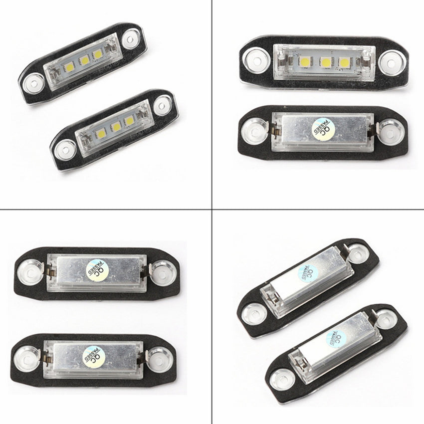 Yankok LED License Plate Lights for Volvo C70 S40 S60 S80 V50 V60 V70 XC60 XC70 XC90 3 SMD LED