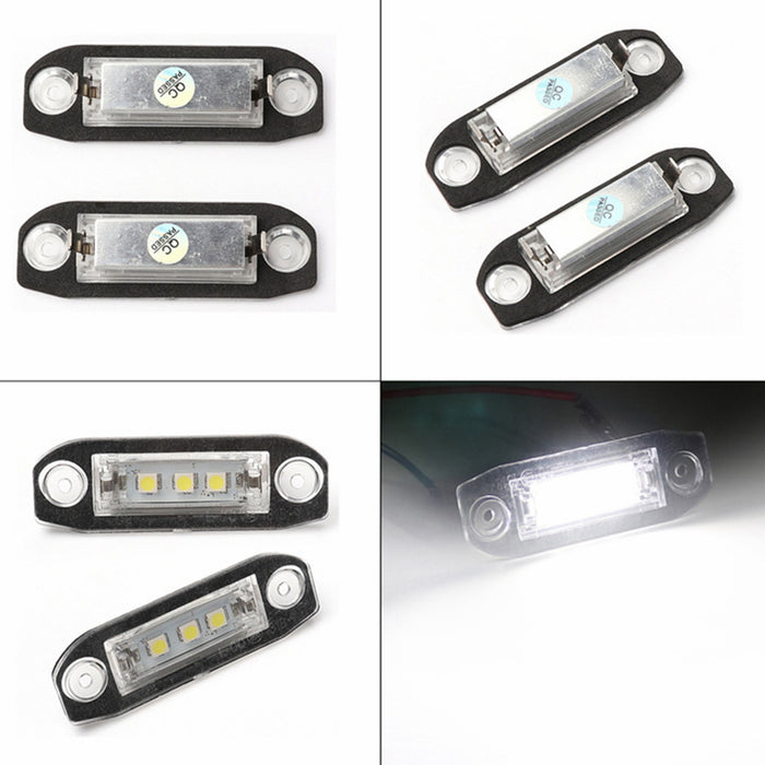 Yankok LED License Plate Lights for Volvo C70 S40 S60 S80 V50 V60 V70 XC60 XC70 XC90 3 SMD LED