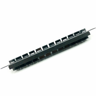 Yankok CAT5/5e 12 Port Feed Through Patch Panel 10in. 1U Rack Mount