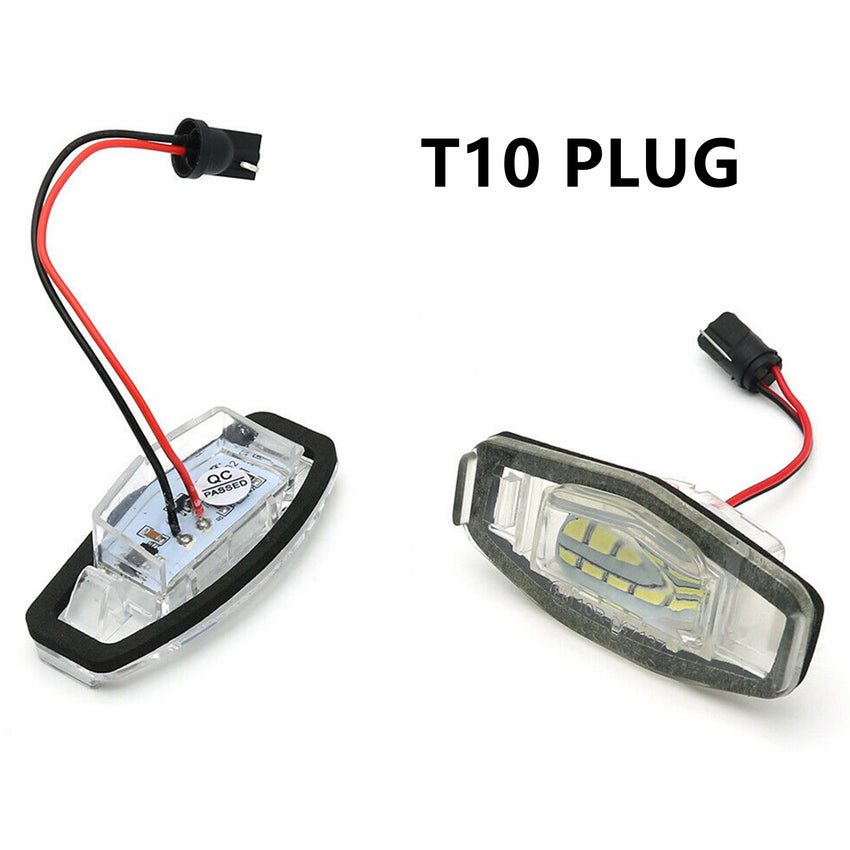 Yankok Honda and Acura LED License Plate Lights T10 Plug | Civic Accord Pilot City MK4 MR-V Odyssey / MDX RL TL TSX ILX RDX