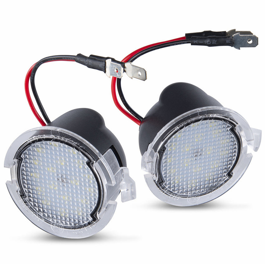 Yankok Ford and Lincoln LED Side Mirror Puddle Lights 2 Pack 18 SMD LED 6500K White