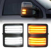 Yankok LED Side Mirror Marker Lights for Ford F150 2013-2014, F250 F350 F450 F550 Super Duty 2008-2016