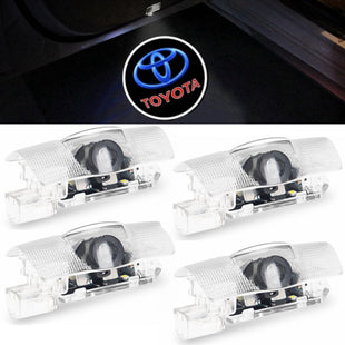 Yankok 3D Door Lights Logo 4 Pack For Toyota All Models Universal Fit