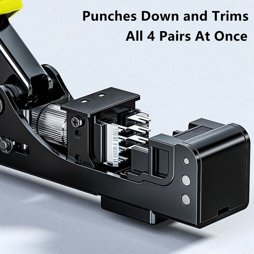 Yankok 90 Degree Keystone Jack Punch Down Tool Specific Modular FIT (Check Jacks’ Fitment in Picture) Yellow Handle