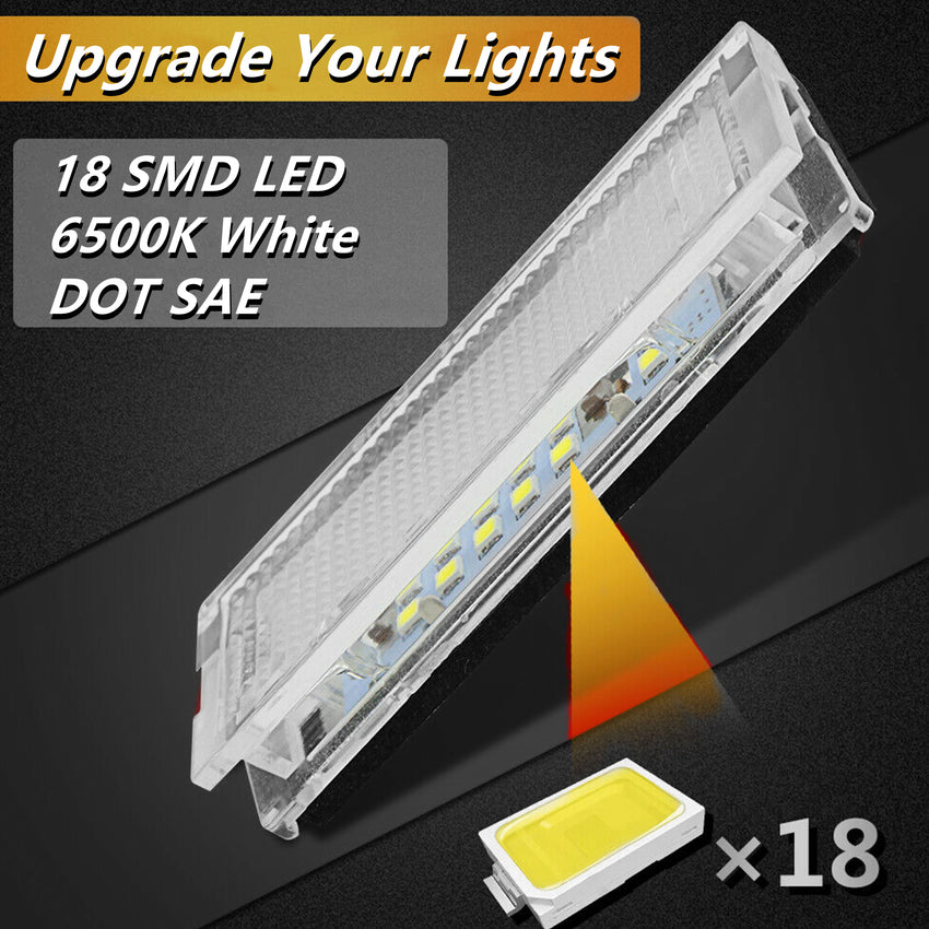 Yankok LED License Plate Lights for BMW 3-Series E46 1998-2005 Sedan Touring Wagon