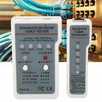 Enhanced Network Cable Tester identifiziert Kontinuitätsprobleme für RJ45 RJ12 RJ11 Ethernetkabel, 10BASE-T, 100BASE-T, EIA/TIA 568A/568B und Token Ring Kabel (im Lieferumfang enthalten)