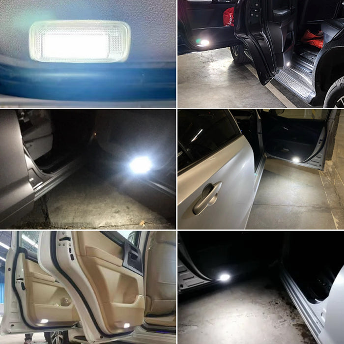 Yankok LED Door Courtesy Lights for Toyota Camry Avalon Highlander Sienna Tundra Sequoia Prius 86 Scion FR-S Subaru BRZ Lexus IS ES GS GX LX LS RC RX