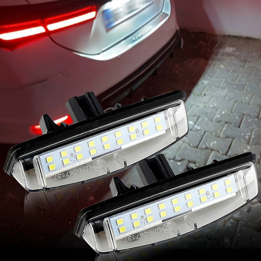 Yankok Toyota & Lexus LED License Plate Lights | Camry Aurion Avensis Echo Prius IS200/300 LS430 GS300/430/400 ES300/330 RX300/330/350