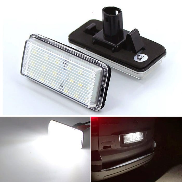 Yankok LED License Plate Lights For Lexus GX470 LX470 LX570 and Toyota Land Cruiser J100/120/200 Mark X