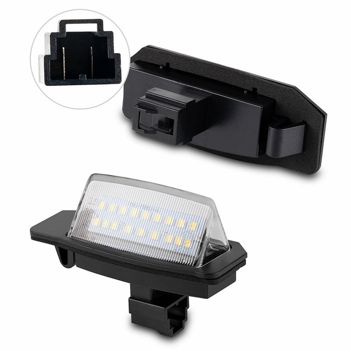 Yankok LED License Plate Lights for Mitsubishi Outlander MK2/MK3, Eclipse MK3/MK4, Lancer / Galant / Xpander