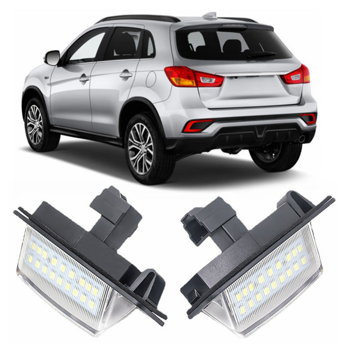 Yankok LED License Plate Lights for Mitsubishi Outlander MK2/MK3, Eclipse MK3/MK4, Lancer / Galant / Xpander