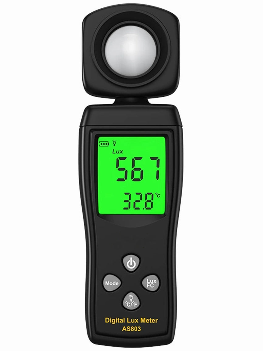 Yankok AS803F Smart Digital Light Meter 1-200000 Lux Measurement (Battery NOT Included)