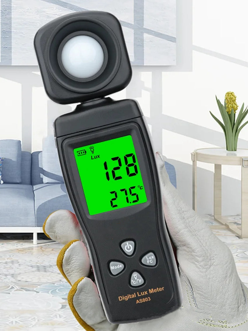 Yankok AS803 Smart Digital Light Meter 1-200000 Lux Measurement (Battery NOT Included)