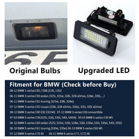 Yankok LED License Plate Lights for 2000s BMW 1 3 4 5 Series X1 X3 X5 X6 M3 M4