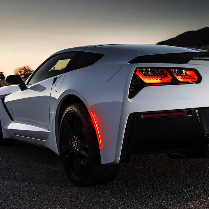 Yankok LED Side Markers for Chevy Corvette C7 2014-2019 Clear Lens