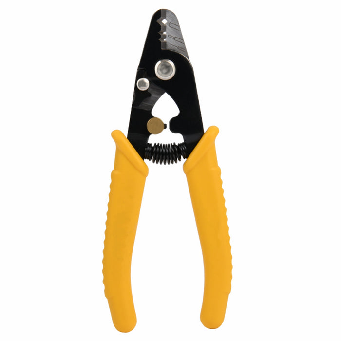 Yankok CFS-3Y Three Hole Fiber Optic Stripper , 6" Length, Yellow TPR Handle