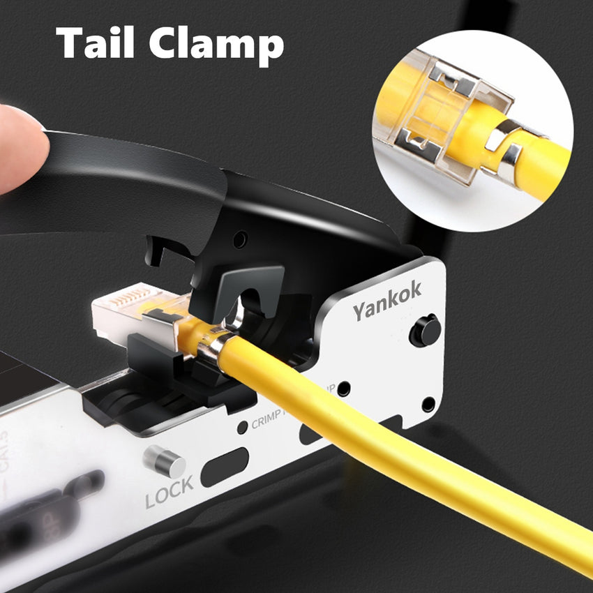 Yankok CAT5/5e CAT6/6a CAT7 Modular Crimper (Shielded and Unshielded Crimp) HT-7018SL