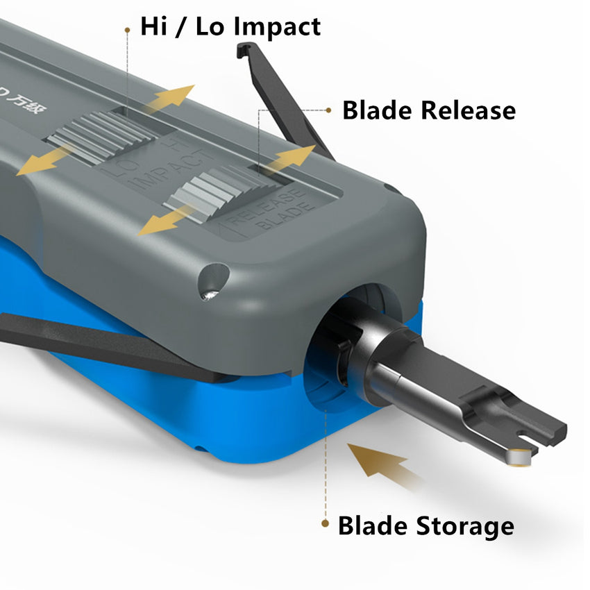 Yankok HT-914B Impact Punch Down Tool with 110/88 Combination Blade