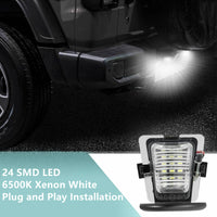 Yankok LED License Plate Light for Wrangler JK 2007-2018 All Models