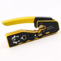 Yankok RJ45 Pass Through Crimper Yellow Grip (Regular and Pass-Thru Crimp) SP-670Y