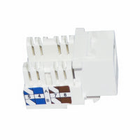 Yankok CAT6 RJ45 Keystone Jack 10 Pack, Female Connectors UL Listed, Transparent Cap