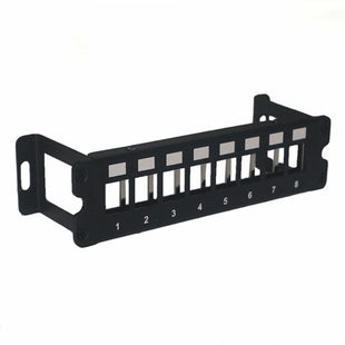 Yankok 8 Port Blank Keystone Patch Panel Wall Mount