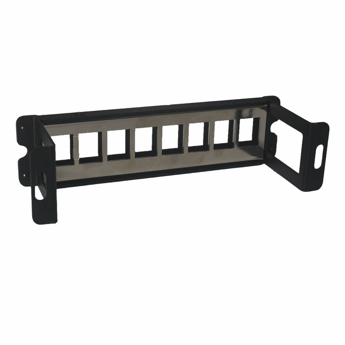 Yankok 8 Port Blank Keystone Patch Panel Wall Mount