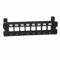 Yankok 8 Port Blank Keystone Patch Panel Wall Mount