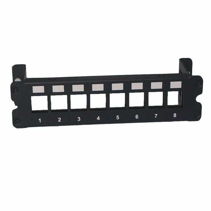 Yankok 8 Port Blank Keystone Patch Panel Wall Mount