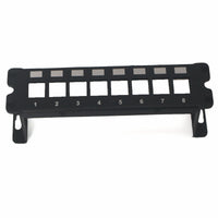 Yankok 8 Port Blank Keystone Patch Panel Wall Mount