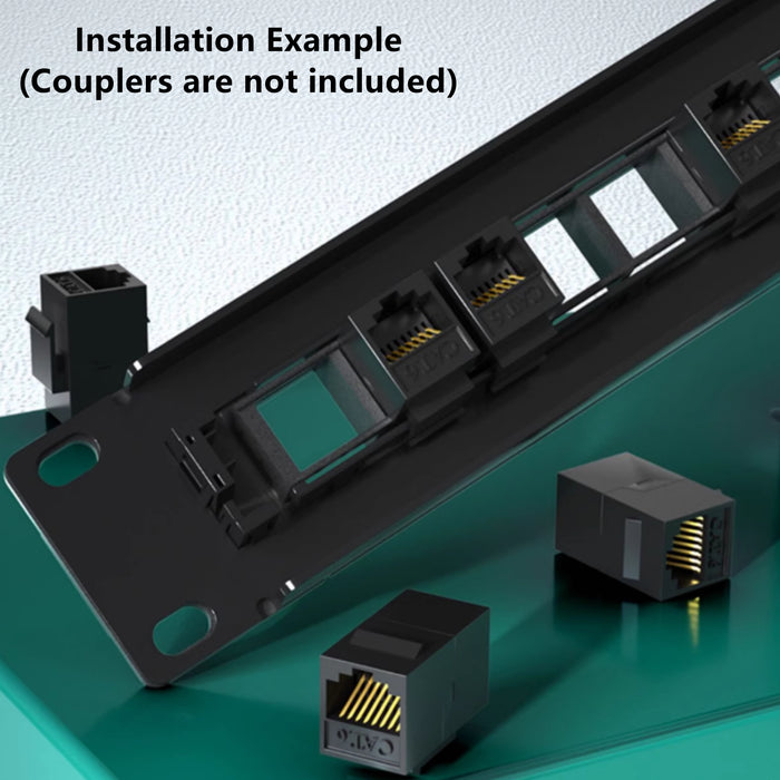 Yankok 12 Port Blank Keystone Patch Panel Wall Mount