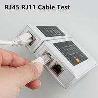 Yankok WZ-468 Network Cable Tester RJ45 RJ12 RJ11 Test w/o Battery White