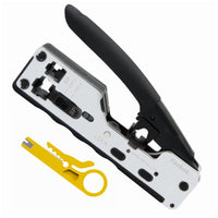 Yankok CAT5/5e CAT6/6a CAT7 Modular Crimper (Shielded and Unshielded Crimp) HT-7018 Silver