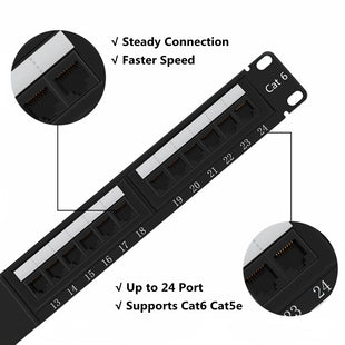 12 port patch panel