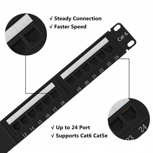 12 port patch panel