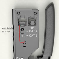 Yankok All-in-One Pass Through Crimper (Crimps RJ45 Pass-Thru and RJ12 RJ11 Standard Shielded and Unshielded) YK-0718BK