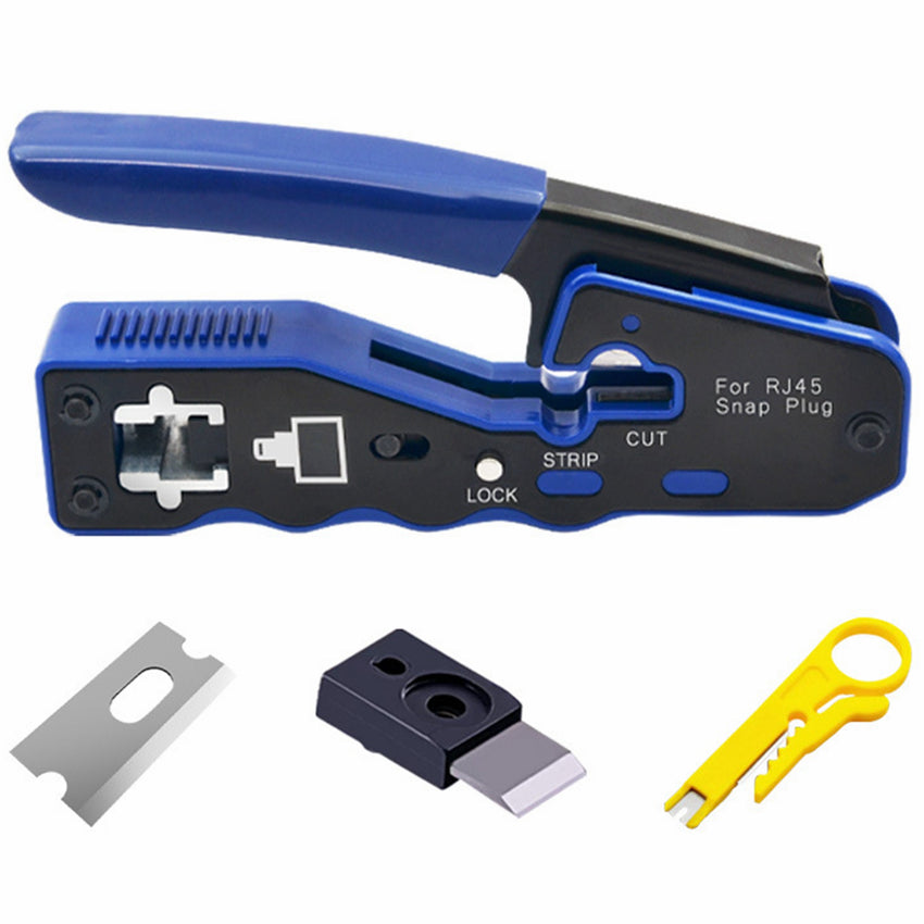 Yankok RJ45 Pass Through Crimper with Blade Set (Standard and Pass-Thru Crimp) SP-670B