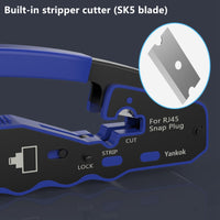 Yankok RJ45 Pass Through Crimper with Blade Set (Standard and Pass-Thru Crimp) SP-670B