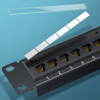 Yankok CAT6 24 Port Patch Panel with Bracket Unshielded 19in.x1U Rack/Wall Mount