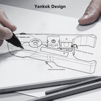 Yankok S501B Cable and Wire Stripping Cutting Tool with Adjustable Blade Depth Yellow