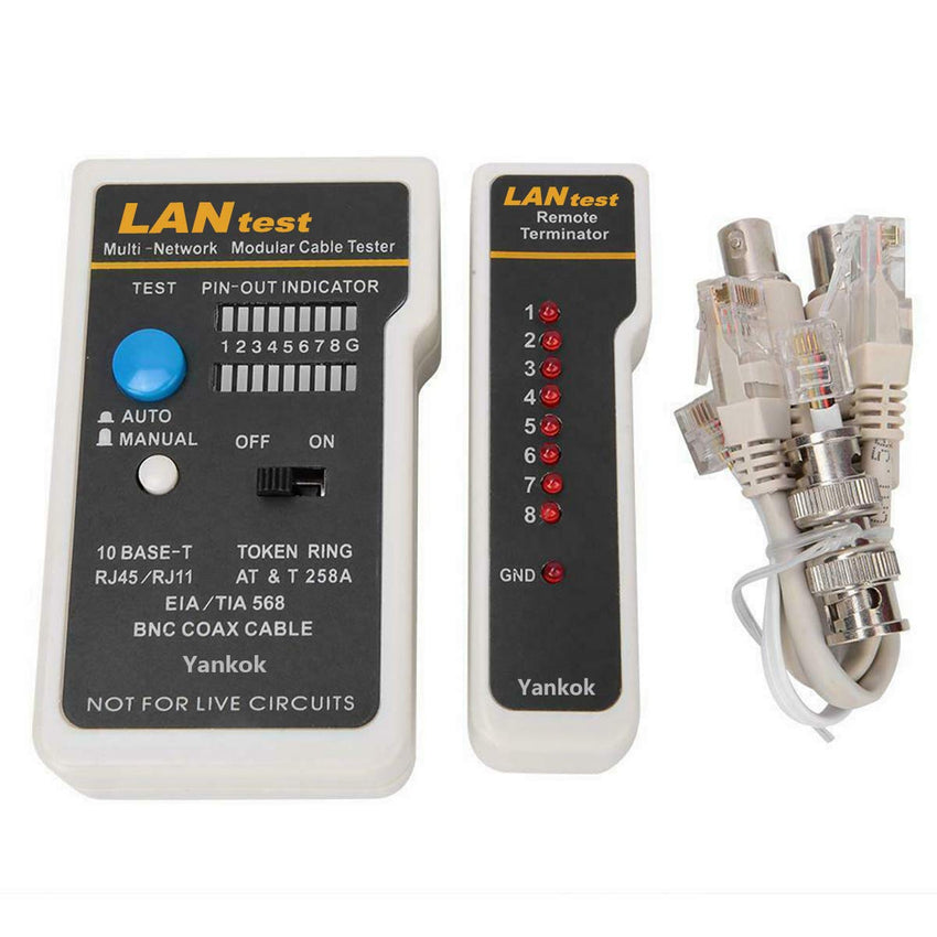 Yankok LANtest Multi-Network Modular Cable Tester Kit with Remote Terminator