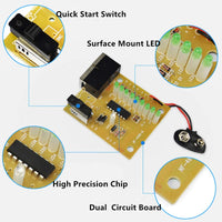 Netzwerkkabeltester für 10Base-T, 10Base-2 Ethernet, RJ11/RJ12/RJ45 Modularkabel, 258A, TIA-568A/568B und Token Ring Kabel (mit 2x RJ-45-auf-BNC Adapter, 1x BNC Stecker, 1x Carry Beutel)