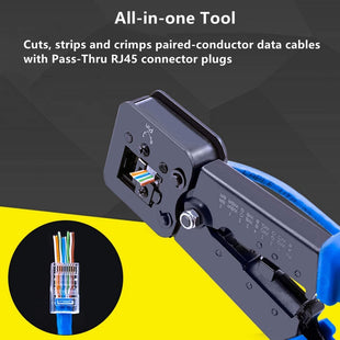 RJ45 RJ12 RJ11 Netzwerkstecker Stecker Kabel Crimpzange Handwerkzeug